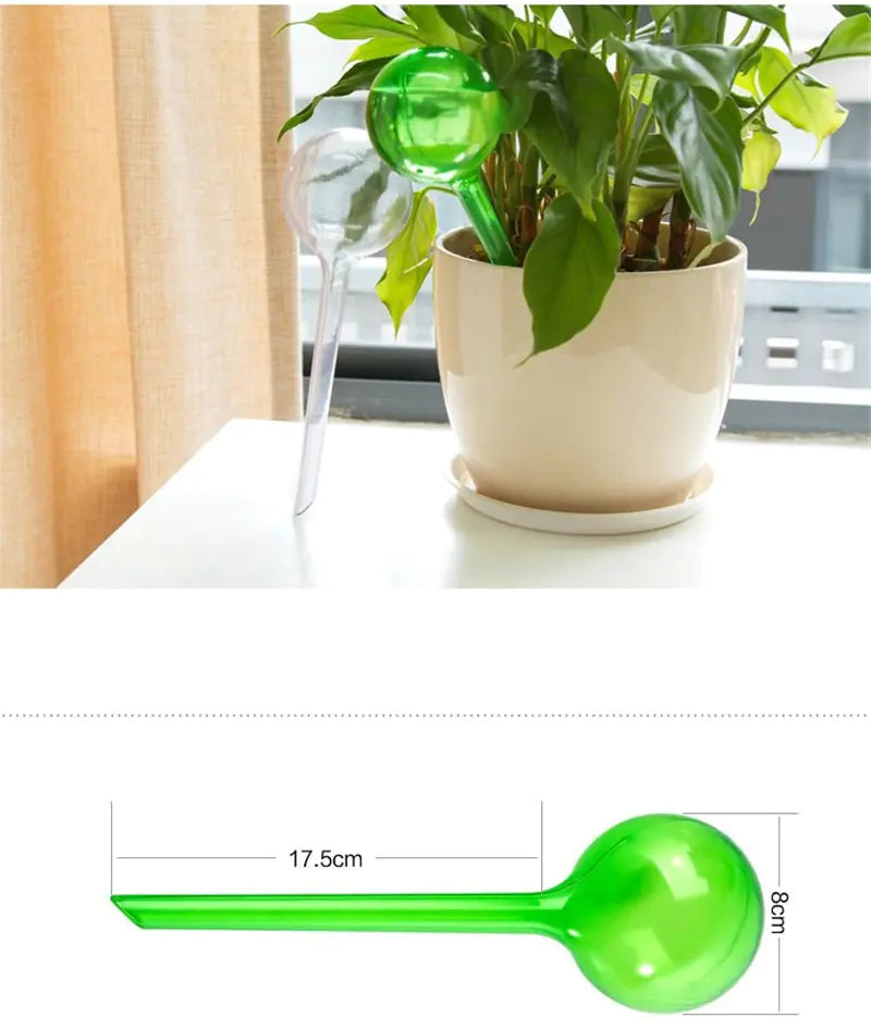 Automatic Glass Sphere Watering Device for Travel