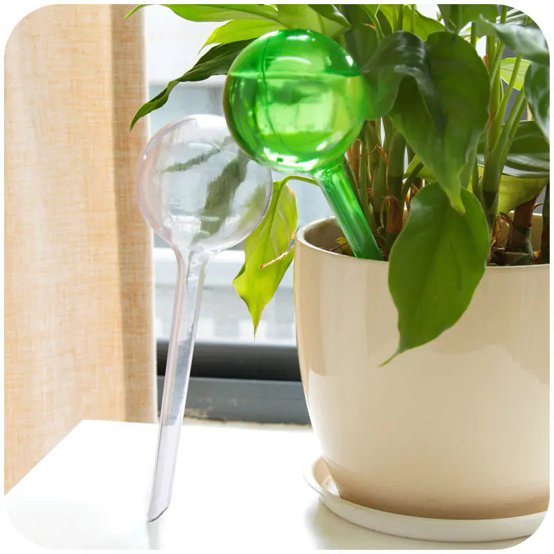 Automatic Glass Sphere Watering Device for Travel