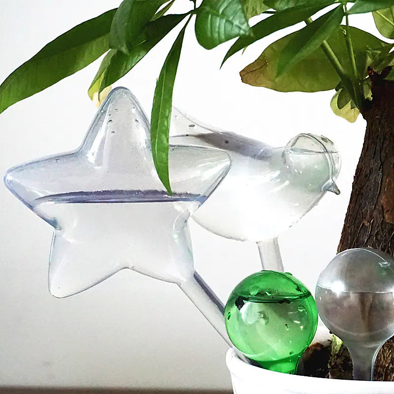 Automatic Glass Sphere Watering Device for Travel